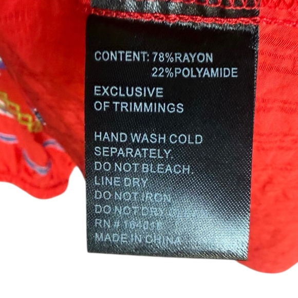 NWT Calessa Red Embroidered Blouse Sz 1X - Picture 6 of 6